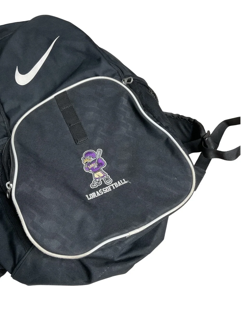 Nike Black Softball Backpack Loras College Duhawks Team Bat Sports Bag